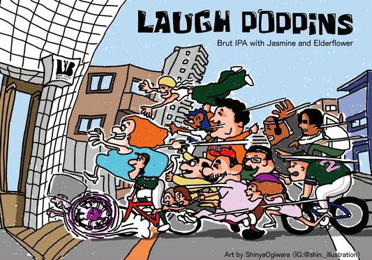 Laugh Poppins - Brut IPA /w Elderflower, Jasmineflower 6本セット